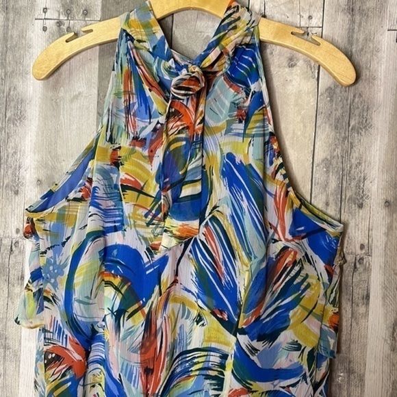 Spense Women’s Multicolored Lightweight Halter Top.Perfect For Summer! EUC Sz L - Picture 4 of 11